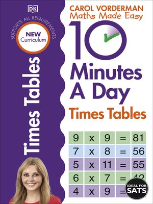 cover image of 10 Minutes a Day Times Tables, Ages 9-11 (Key Stage 2)